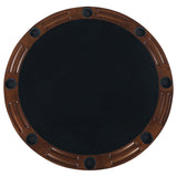 Marietta Round Wooden Game Table Tobacco