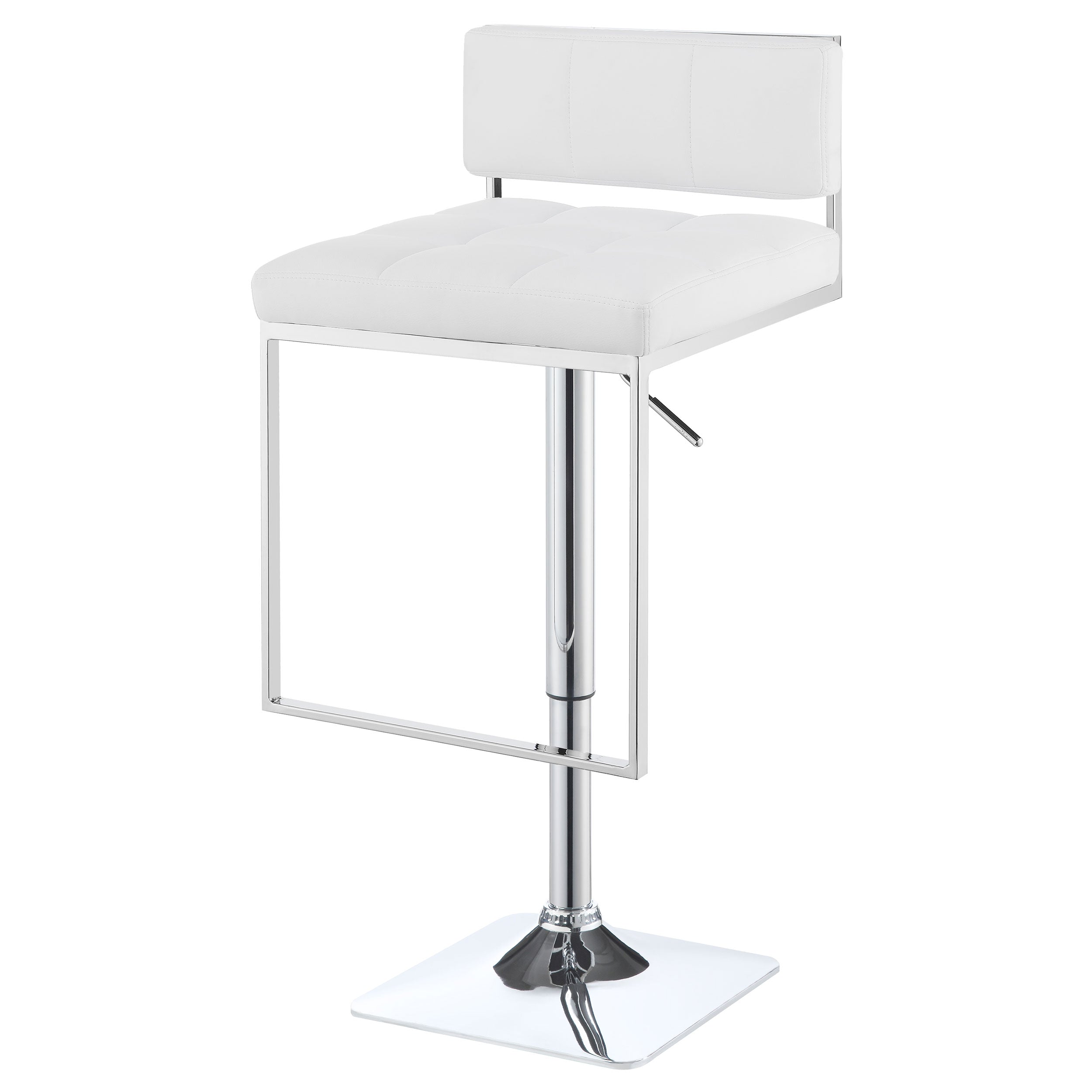 Alameda Adjustable Bar Stool Chrome and Grey