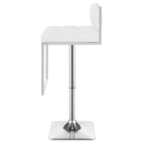 Alameda Adjustable Bar Stool Chrome and Grey