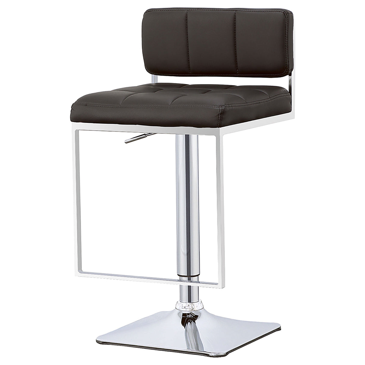 Alameda Adjustable Bar Stool Chrome and Black