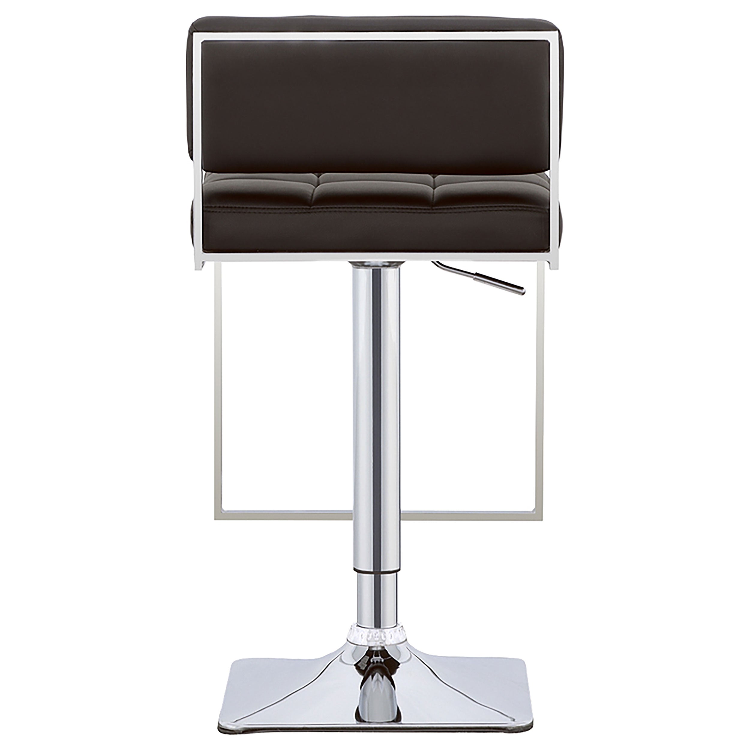 Alameda Adjustable Bar Stool Chrome and Black