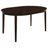 Gabriel  Extension Leaf Dining Table Set Cappuccino