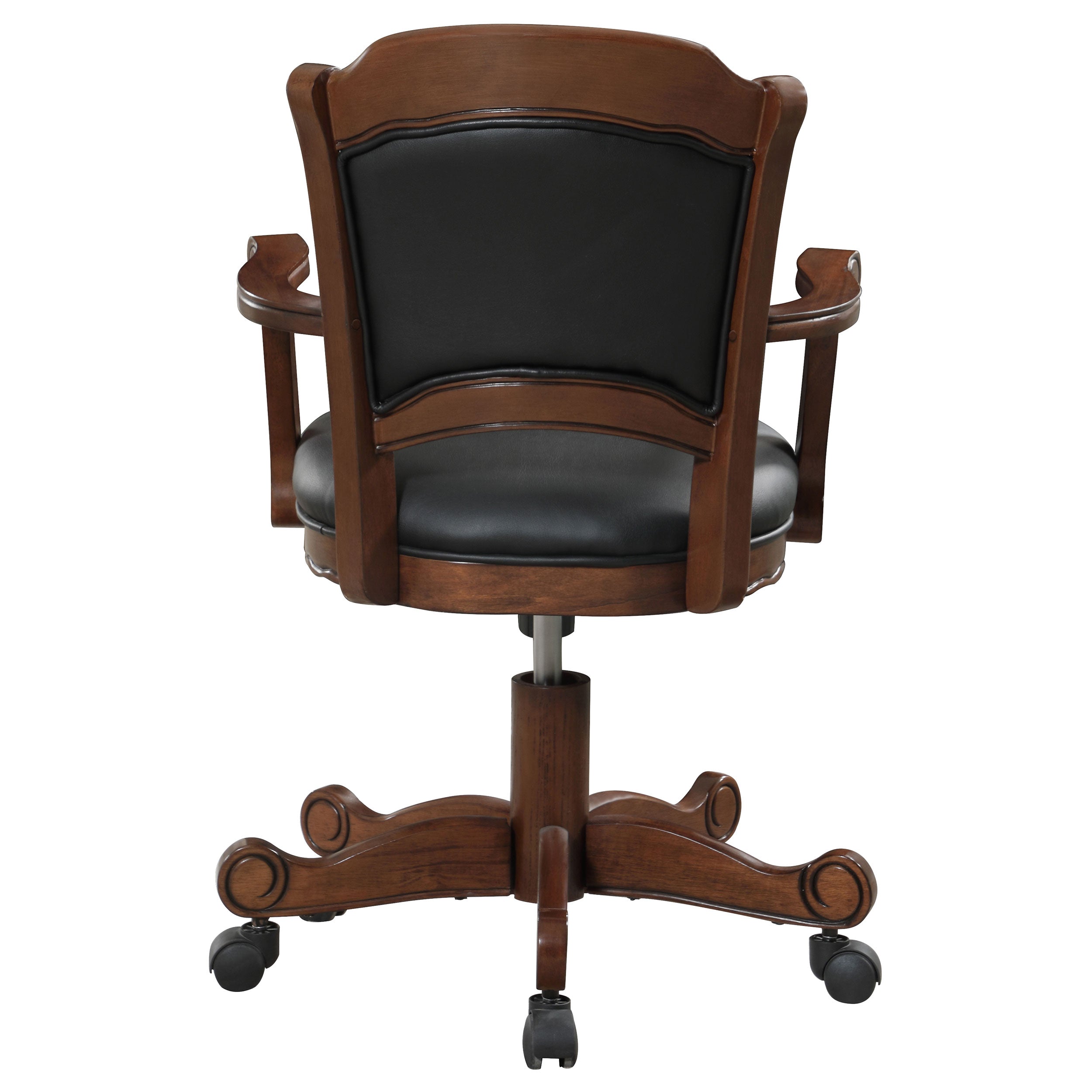 Turk Game Chair with Casters Black and Tobacco