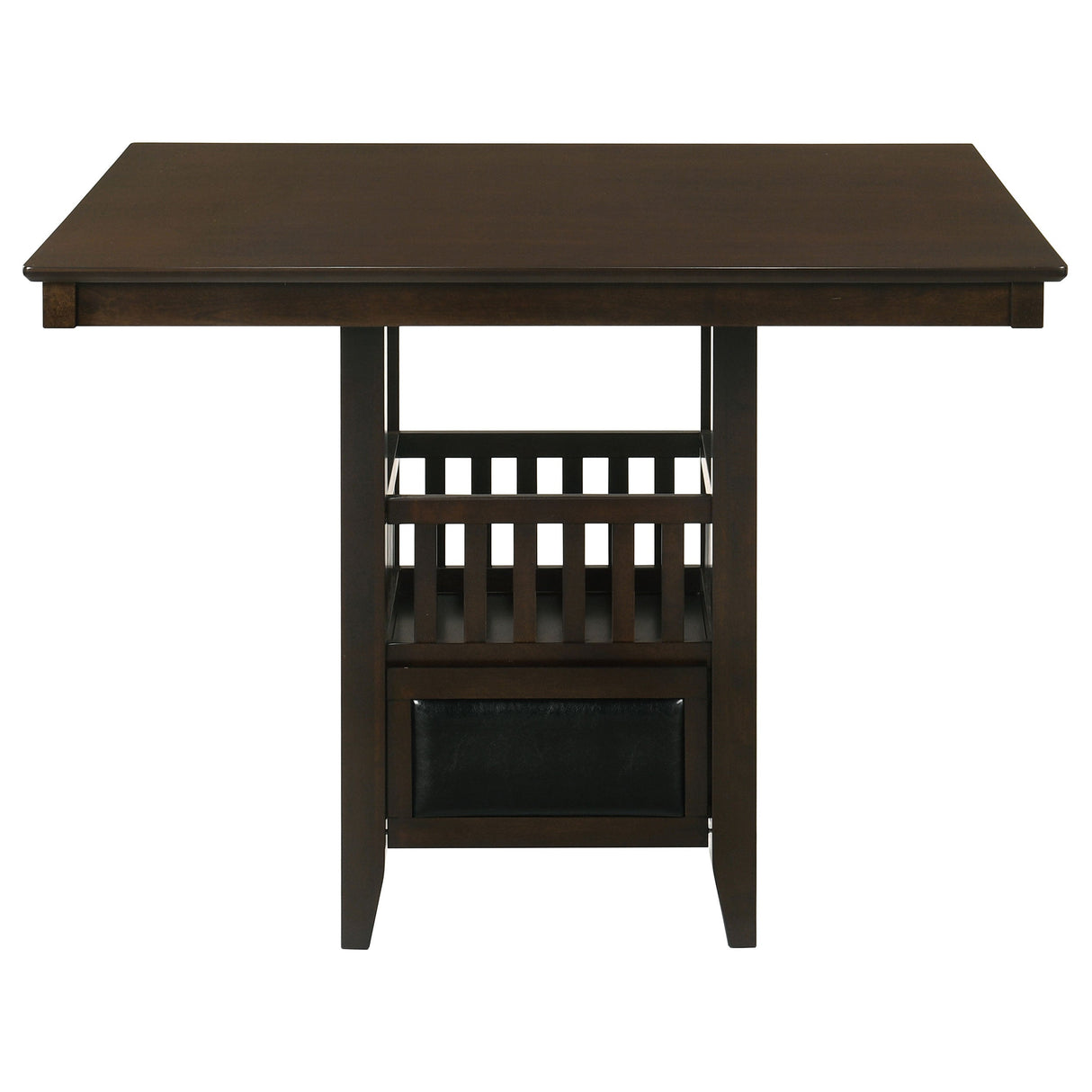 Jaden Square Counter Height Table with Storage Espresso