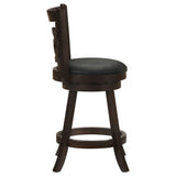 Calecita Swivel Bar Stools with Upholstered Seat Cappuccino (Set of 2)