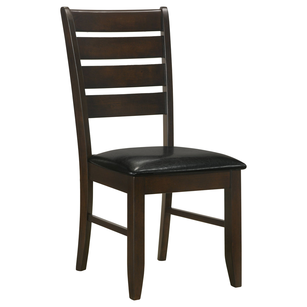 Dalila Ladder Back Side Chairs Cappuccino and Black (Set of 2)