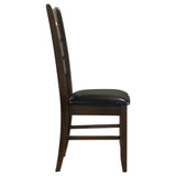 Dalila Ladder Back Side Chairs Cappuccino and Black (Set of 2)