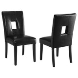 Shannon Open Back Upholstered Dining Chairs White (Set of 2)