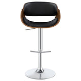 Dana Adjustable Bar Stool Black and Chrome