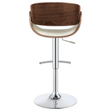 Dana Adjustable Bar Stool Black and Chrome