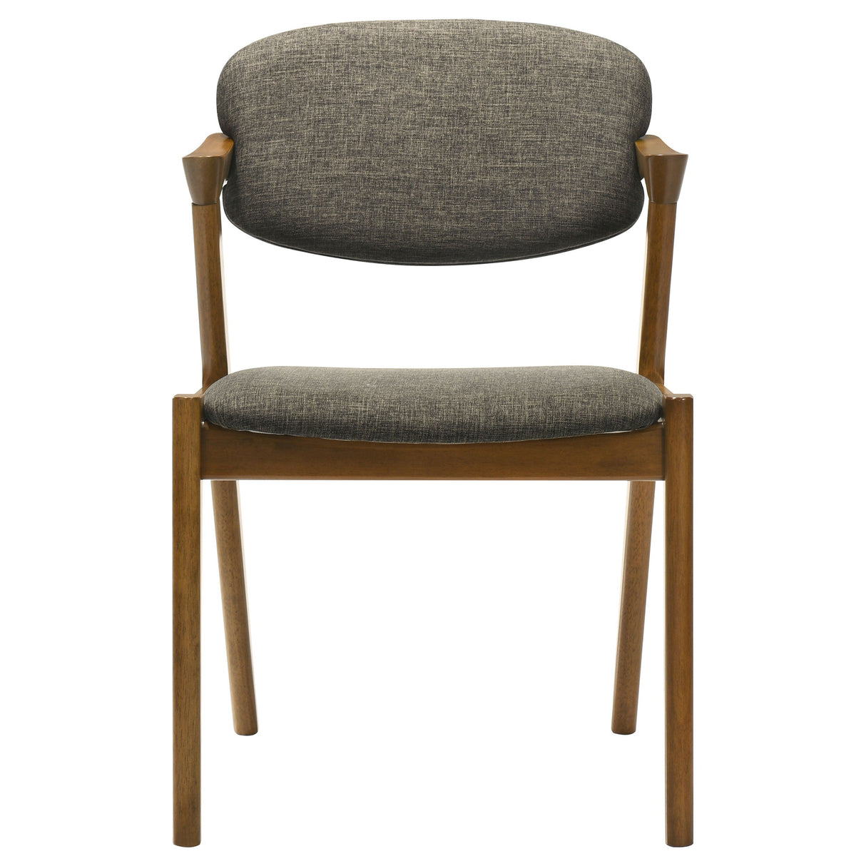 Malone Dining Side Chairs Brown and Dark Walnut (Set of 2)