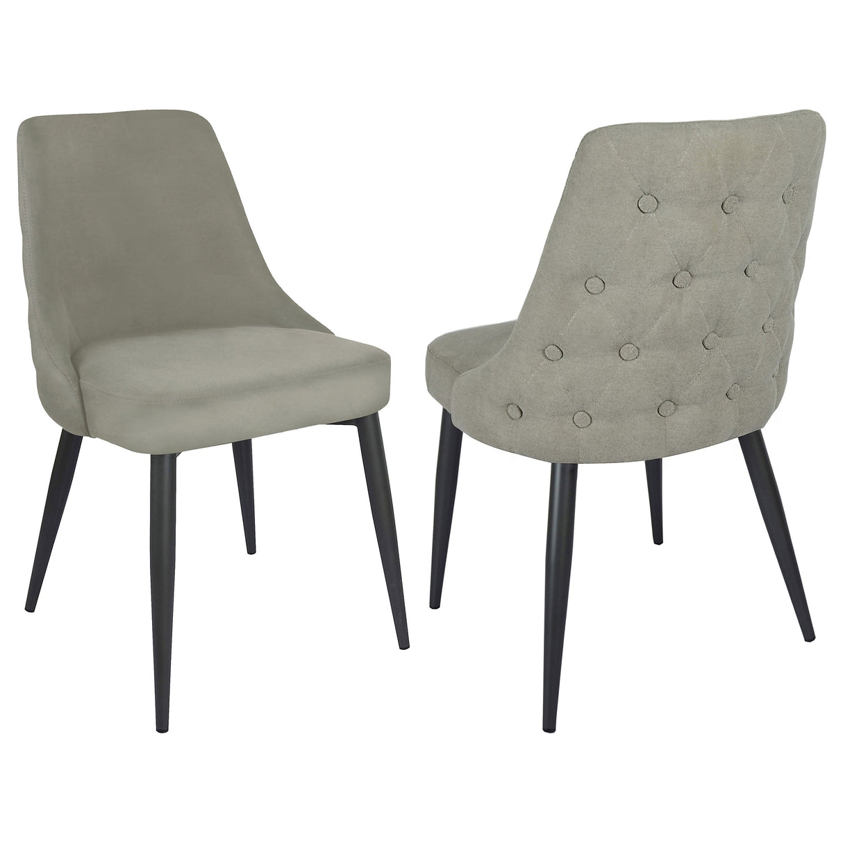 Cosmo Upholstered Curved Back Side Chairs (Set of 2)