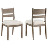 Cornelia Wood Dining Side Chair Coastal Grey (Set of 2)