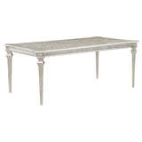 Evangeline Rectangular Dining Table with Extension Leaf Silver Oak