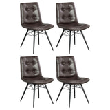 Aiken Tufted Dining Chairs Charcoal (Set of 4)