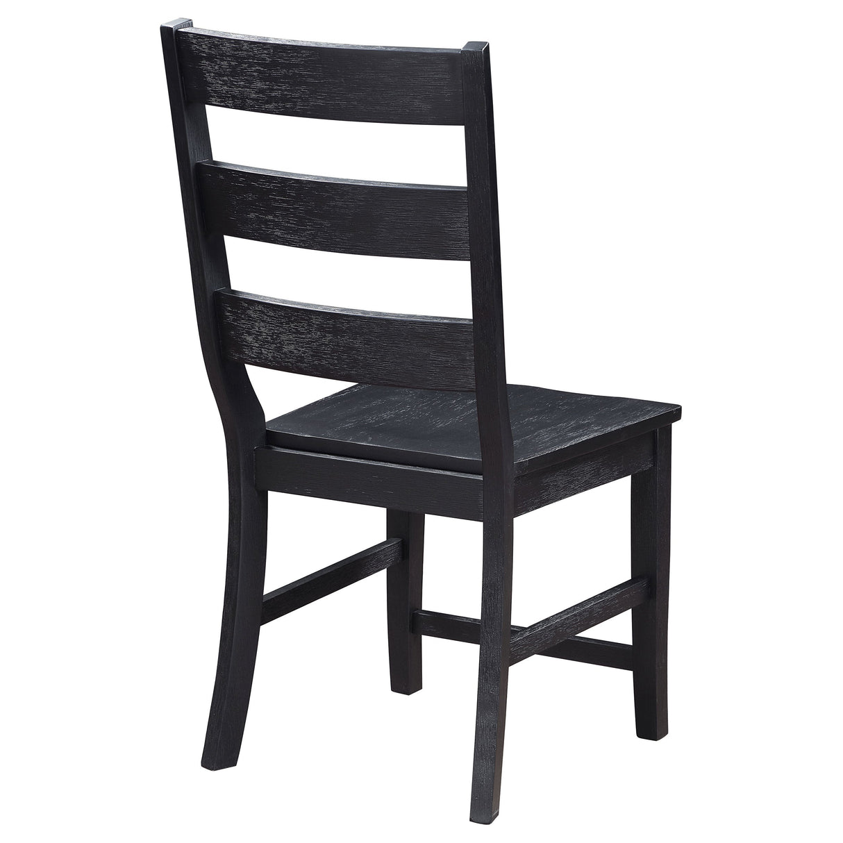 Newport Ladder Back Dining Side Chair Black (Set of 2)