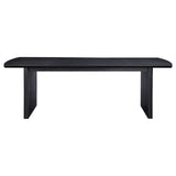 Brookmead Rectangular Dining Table with 18" Removable Extension Leaf Black