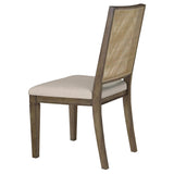 Matisse Woven Rattan Back Dining Side Chair Brown (Set of 2)