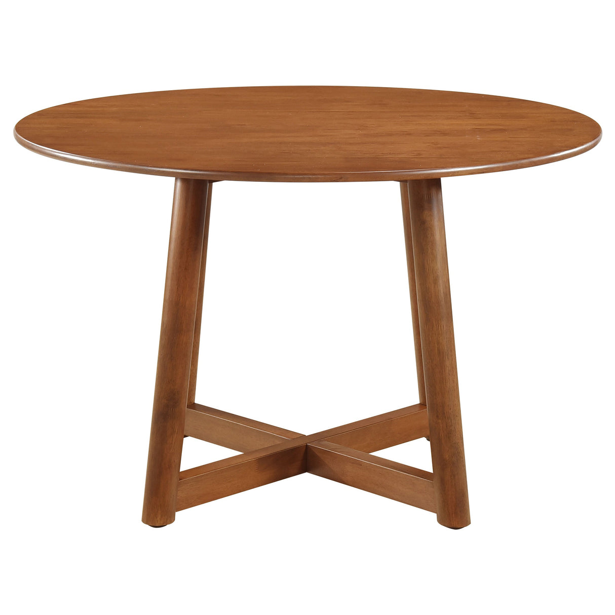 Dinah Round Solid Wood Dining Table Walnut