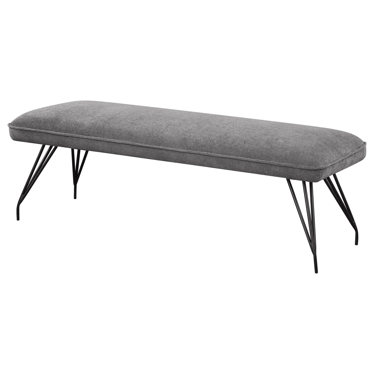 Dodson Fabric Upholstered Dining Bench Grey