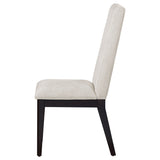 Hathaway Upholstered Dining Side Chair Cream (Set of 2)