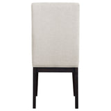 Hathaway Upholstered Dining Side Chair Cream (Set of 2)