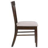 Everton Wood Dining Side Chair Dark Walnut (Set of 2)