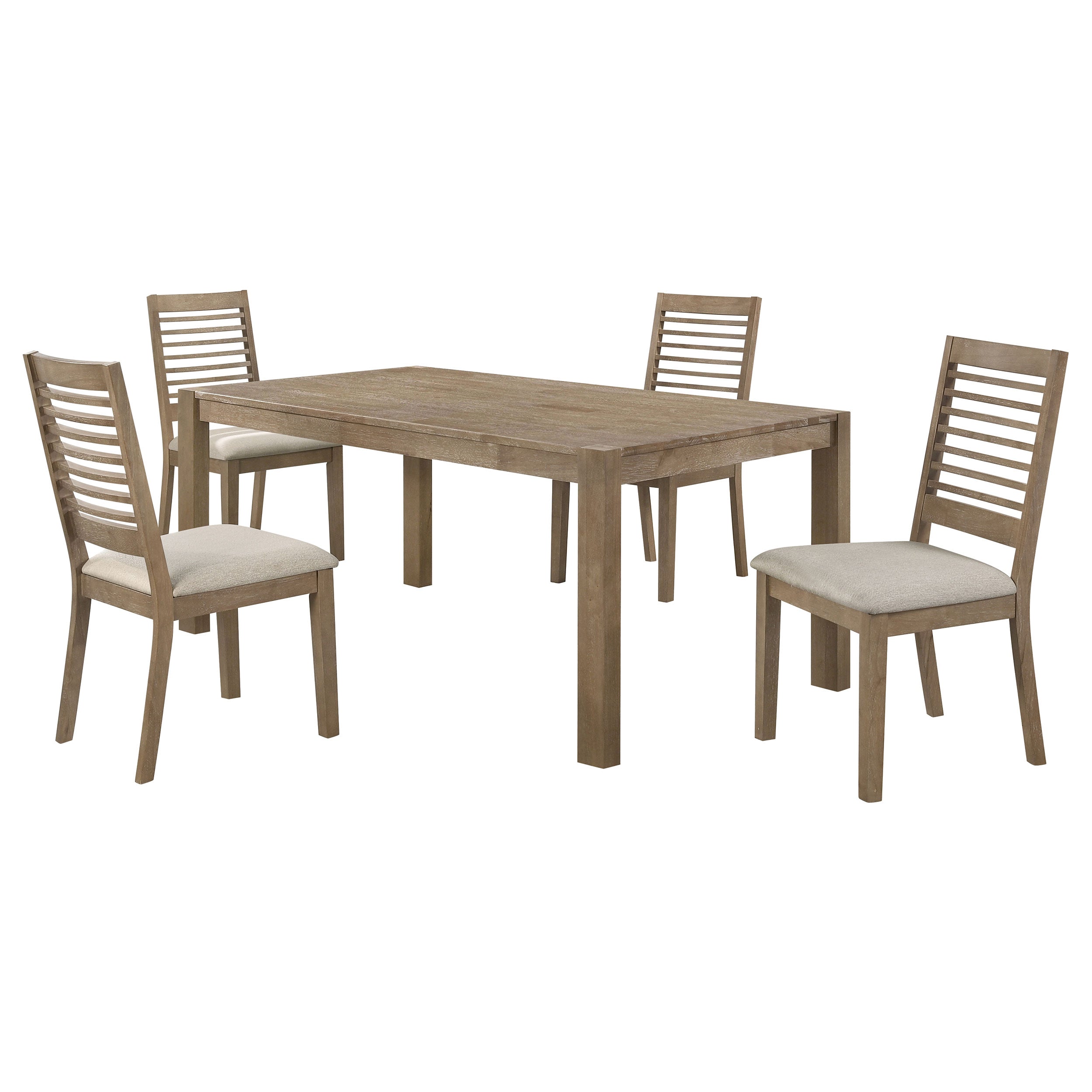 Scottsdale  Rectangular Dining Set Brown Washed