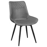 Brassie Upholstered Side Chairs Grey (Set of 2)