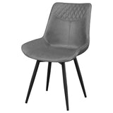 Brassie Upholstered Side Chairs Grey (Set of 2)