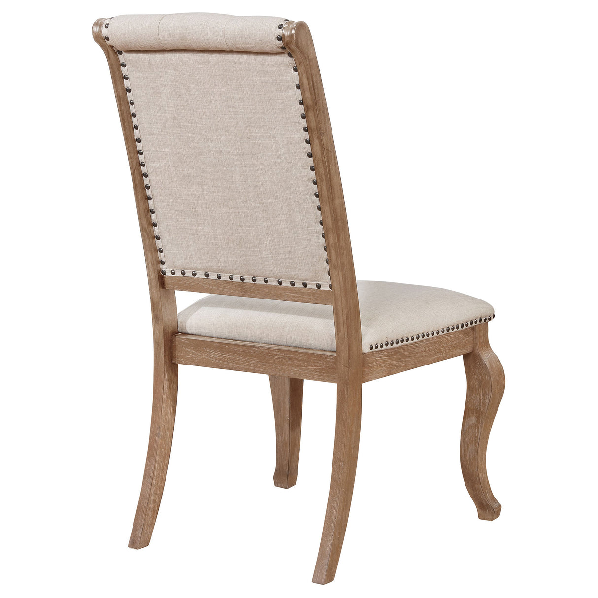 Brockway Tufted Side Chairs Cream and Barley Brown (Set of 2)