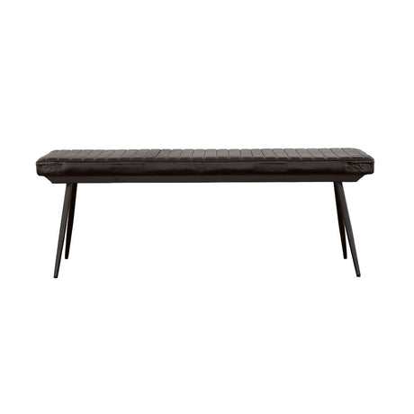 Partridge Cushion Bench Espresso and Black