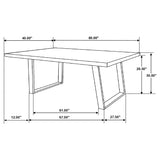 Misty  Rectangular Dining Set Sheesham and Camel