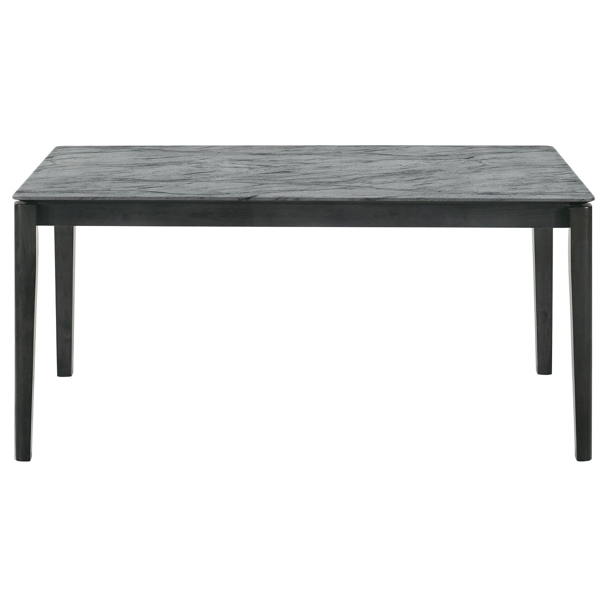 Stevie Rectangular Faux Marble Top Dining Table Grey and Black