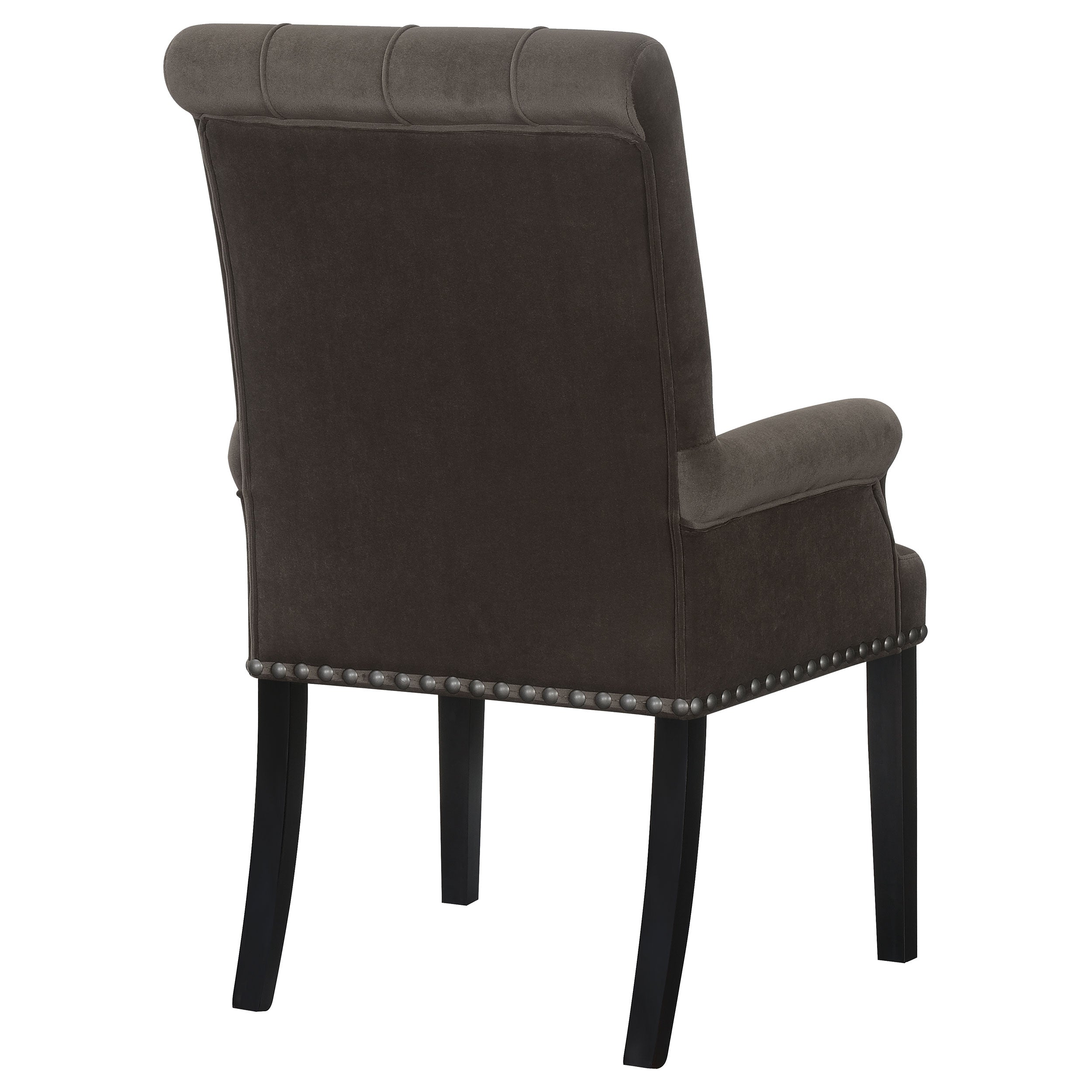 Alana Upholstered Tufted Arm Chair with Nailhead Trim