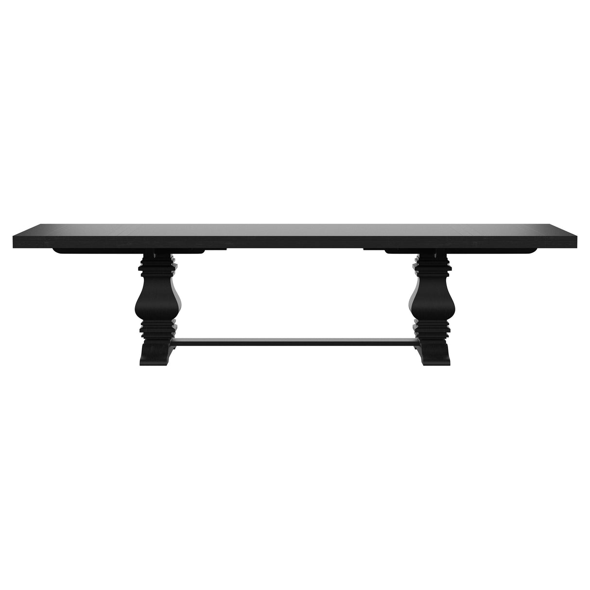 Florence 126-inch Extension Dining Table Distressed Black