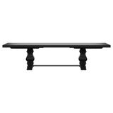 Florence 126-inch Extension Dining Table Distressed Black