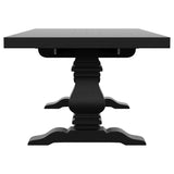 Florence 126-inch Extension Dining Table Distressed Black