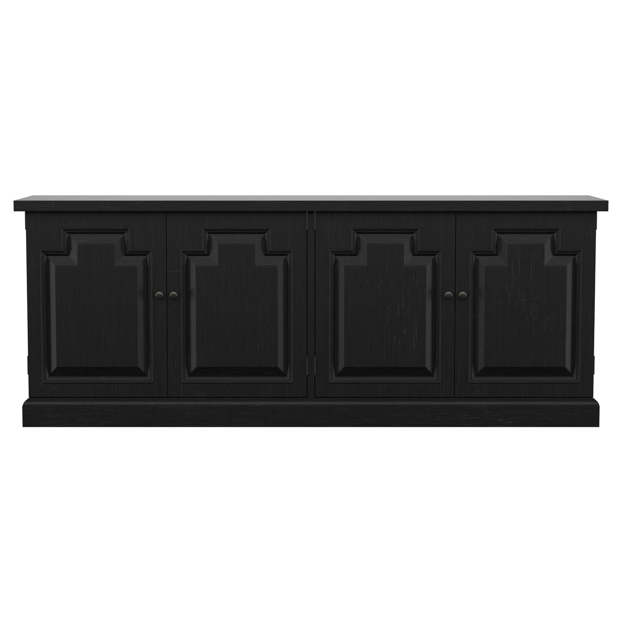 Florence 4-door Dining Sideboard Buffet Distressed Black