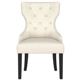 Baney Fabric Upholstered Dining Side Chair Beige and Black