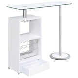 Ferguson 3-tier Bar Unit Black Nickel and Black Oak