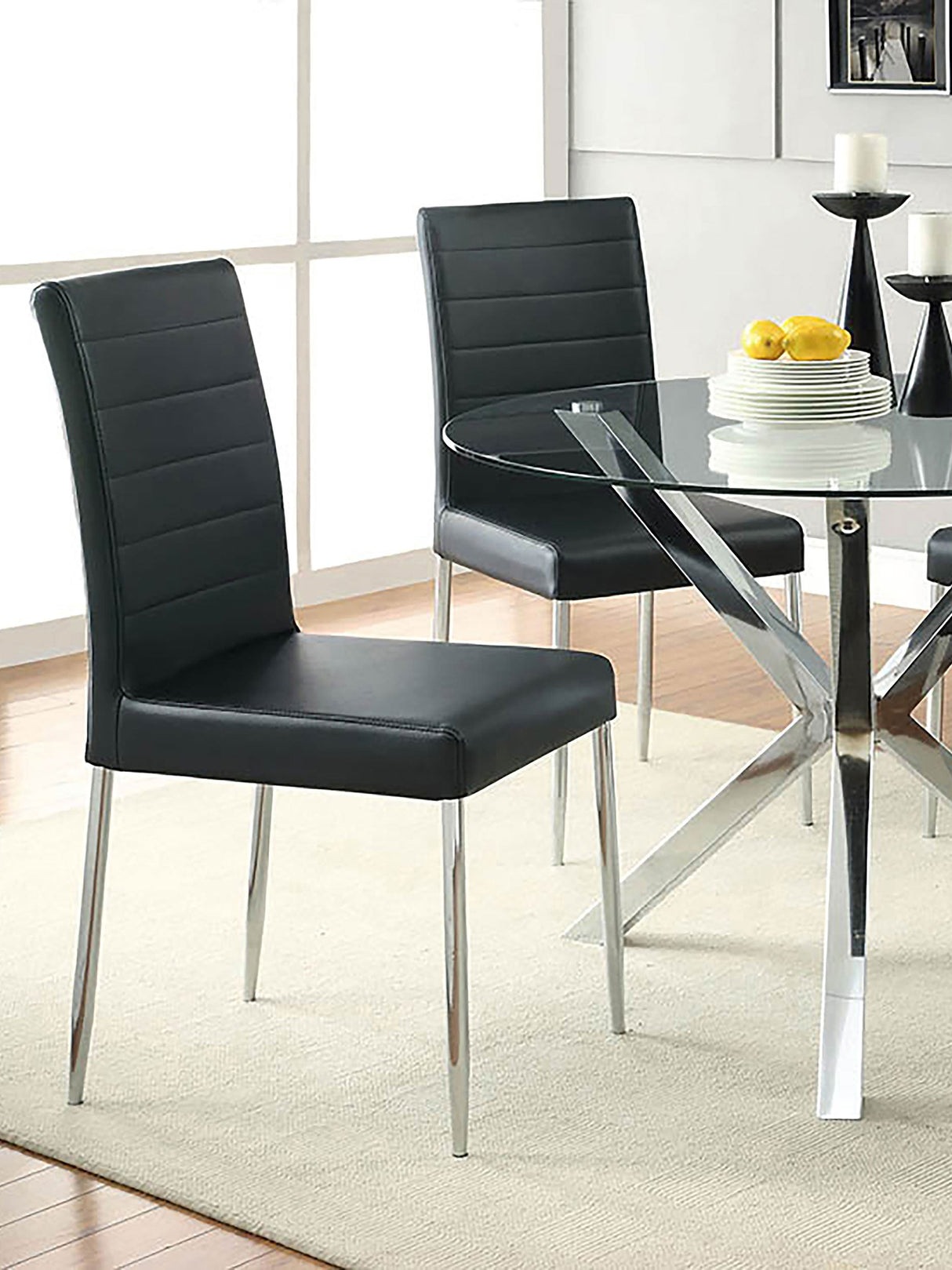 Maston Upholstered Dining Chairs Black (Set of 4)