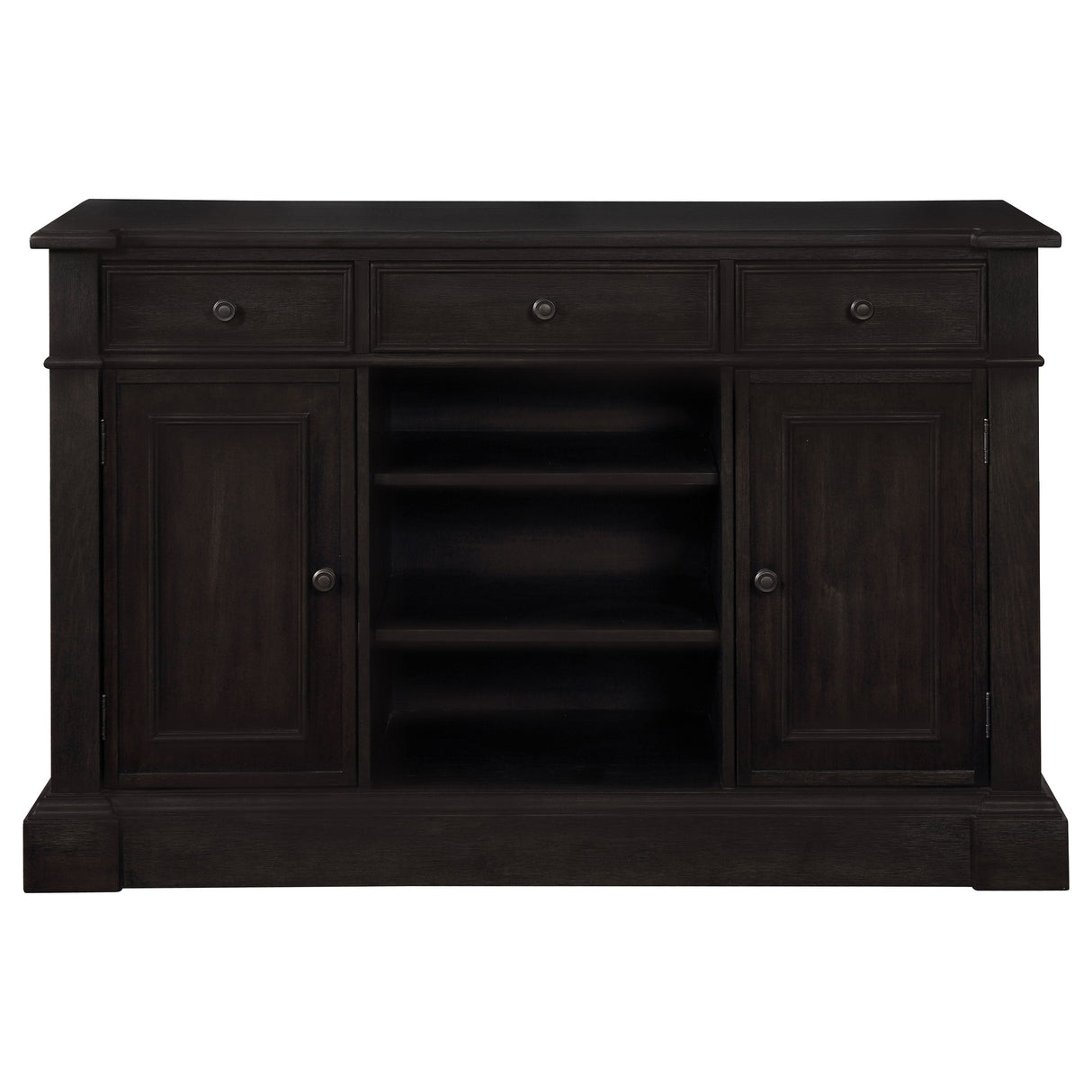 Phelps 2-door Rectangular Server Antique Noir