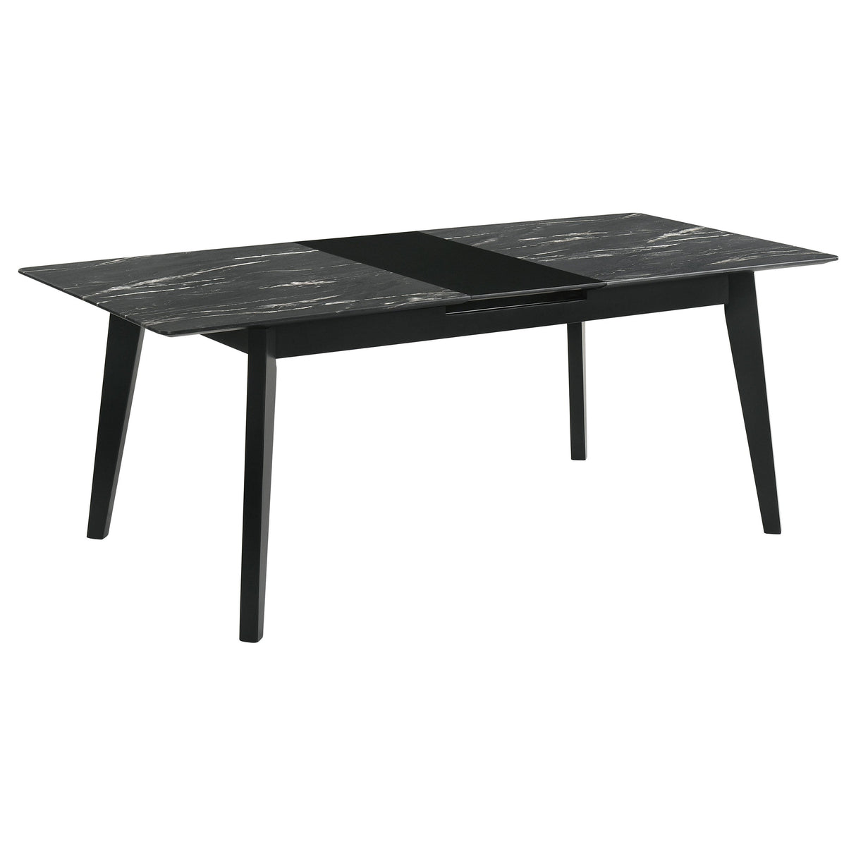 Crestmont  Extension Leaf Dining Table Set Black