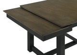 Malia Rectangular Dining Table with Refractory Extension Leaf Black