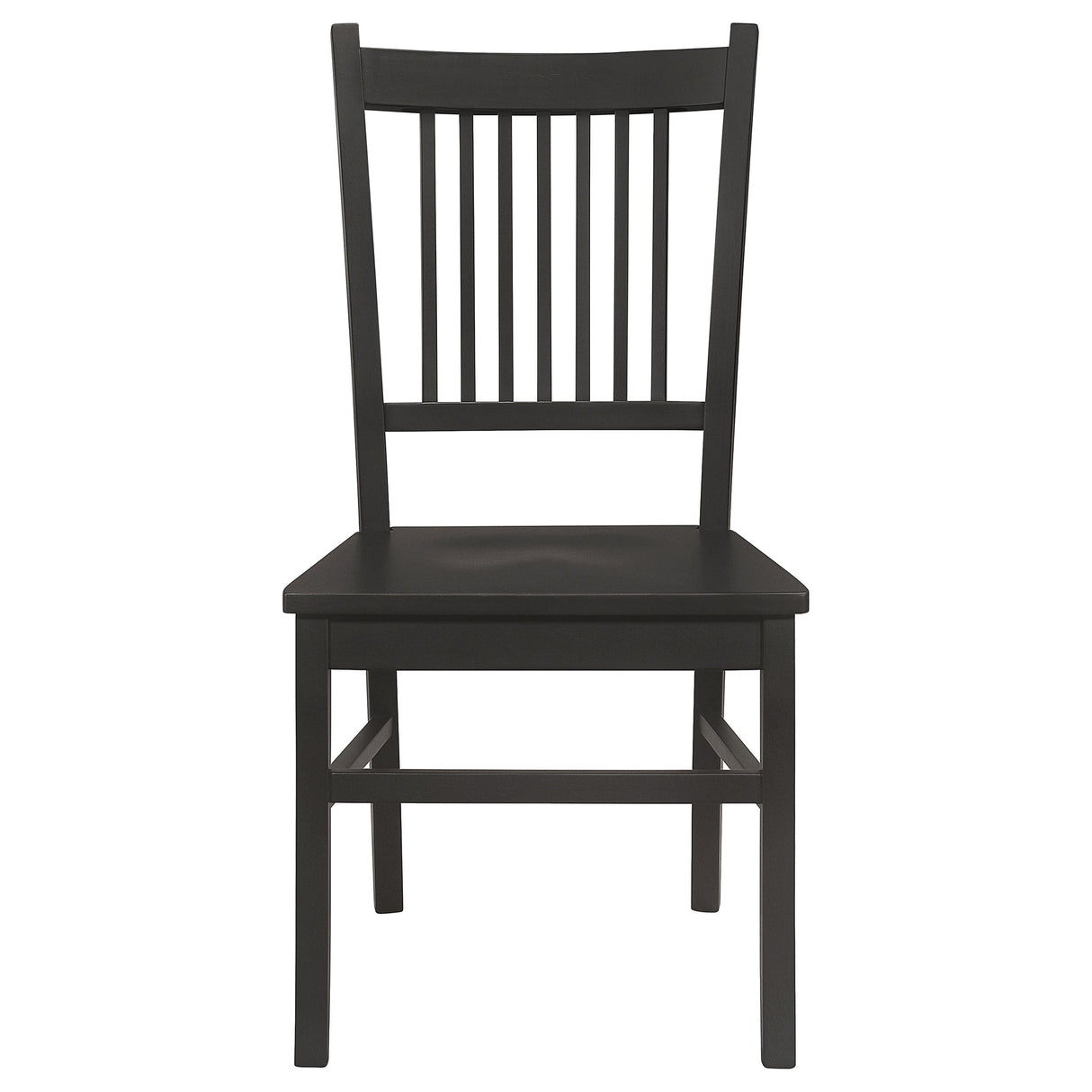 Marbrisa Slat Back Dining Side Chair Matte Black (Set of 2)