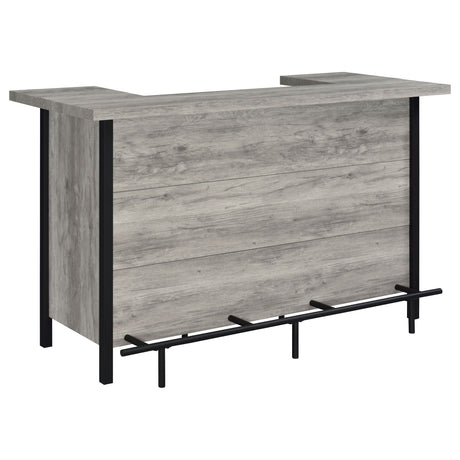 Bellemore Rectangular Storage Bar Unit Rustic Oak