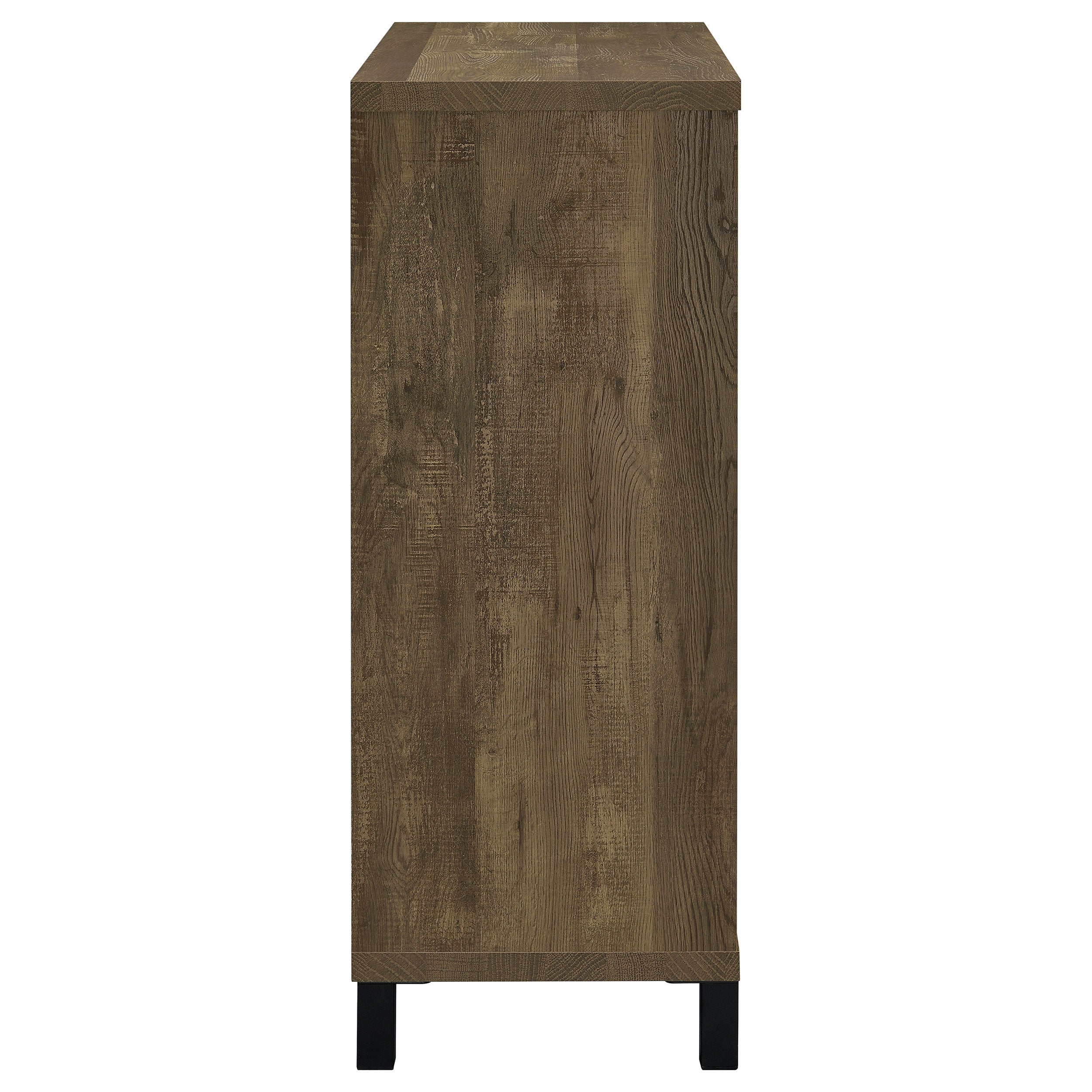 Arlington Bar Cabinet with Sliding Door Rustic Oak