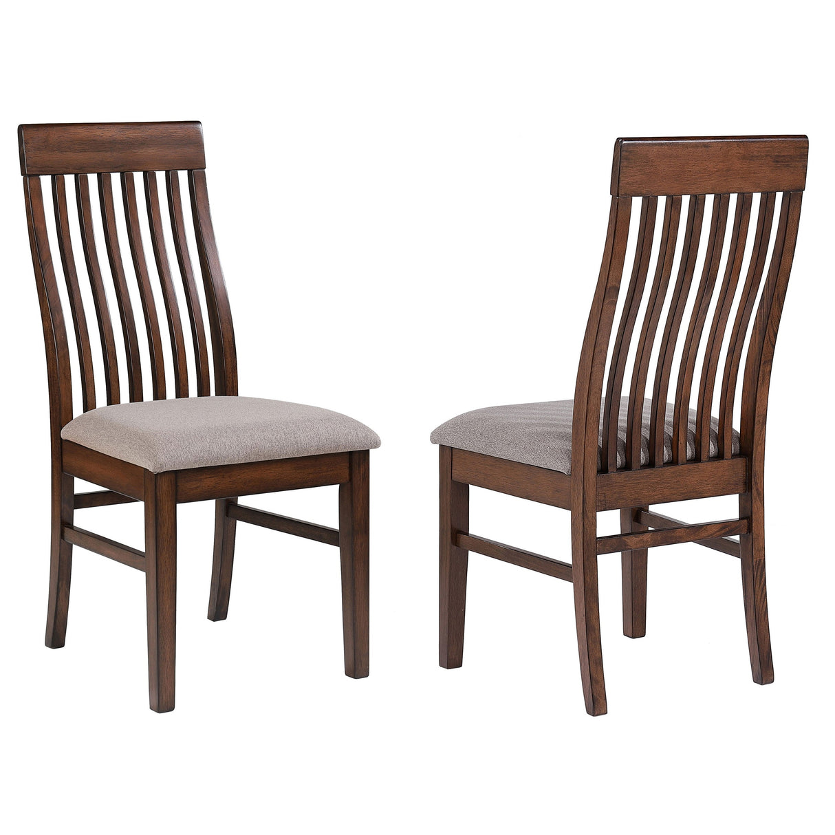 Briarwood Slat Back Dining Side Chair Mango Oak and Brown (Set of 2)