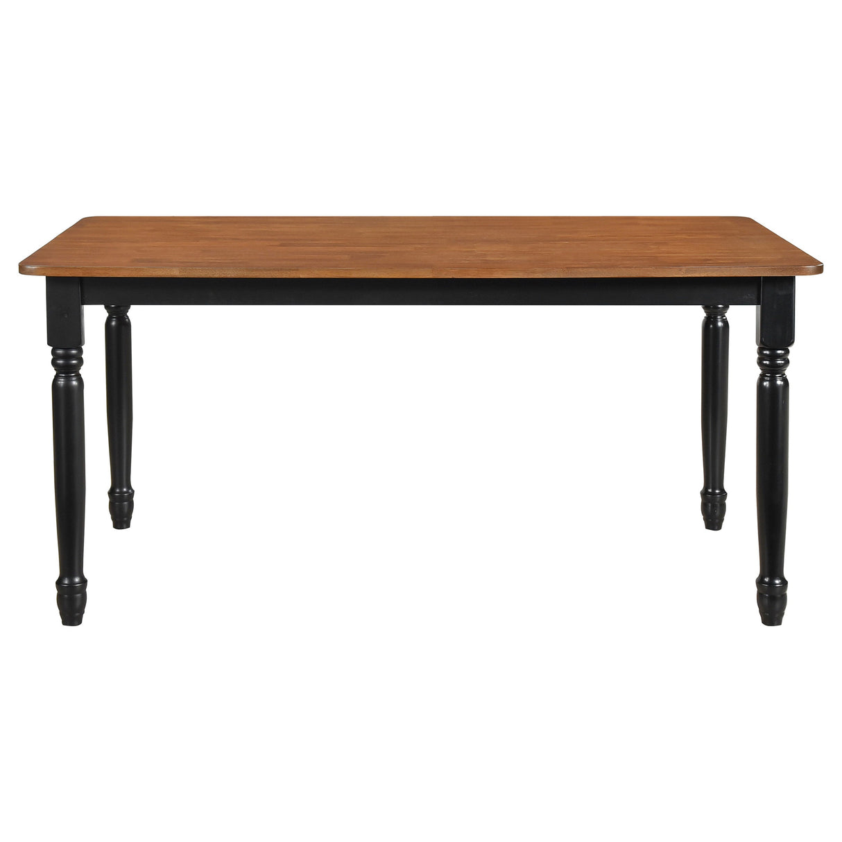 Hollyoak  Rectangular Dining Set Walnut and Black